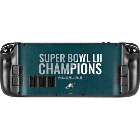 NFL Philadelphia Eagles Super Bowl LII Champions Steam Deck Handheld Gaming Computer Skin
